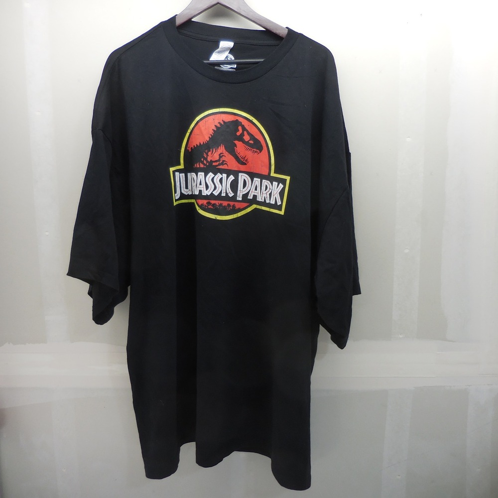 Jurassic Park Mens Graphic T-Shirt Black 5XL Mad Engine JCP3673 Short Sleeve